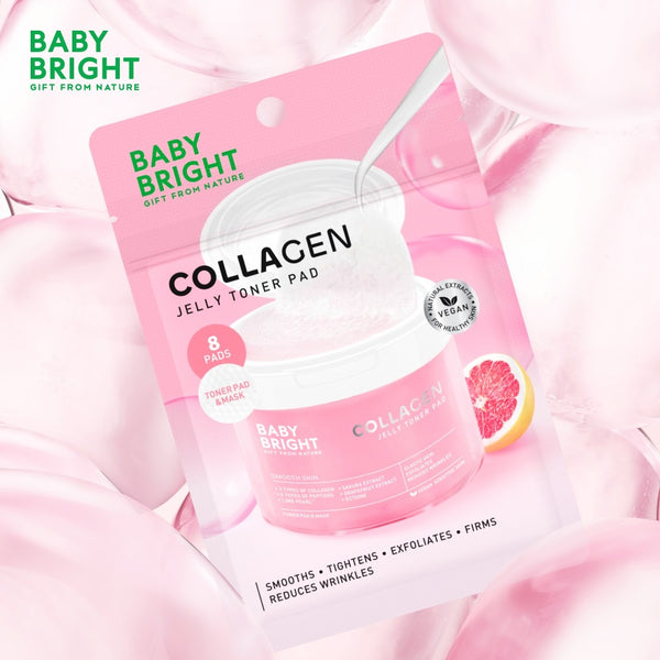 Karmart Baby Bright Collagen Jelly Toner Pad 8 pads, Увлажняющие гелевые тонер-пэды для лица с коллагеном 8 шт.