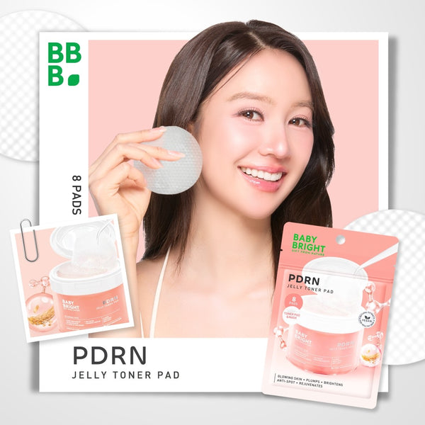 Karmart Baby Bright PDRN Jelly Toner Pad 8 pads, Увлажняющие гелевые тонер-пэды для лица с PDRN 8 шт.