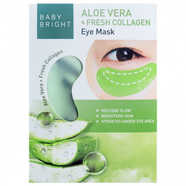 Karmart Baby Bright Aloe Vera & Fresh Collagen Eye Mask 2.5 g.*6 pcs., Патчи для глаз с Алоэ Вера и коллагеном 6 шт.