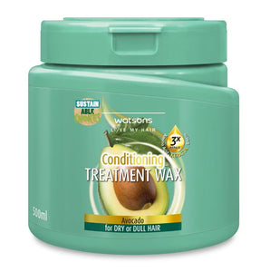 Watsons Treatment Wax Avocado for Dry or Dull Hair 500 ml., Маска с авокадо для сухих и тусклых волос 500 мл.