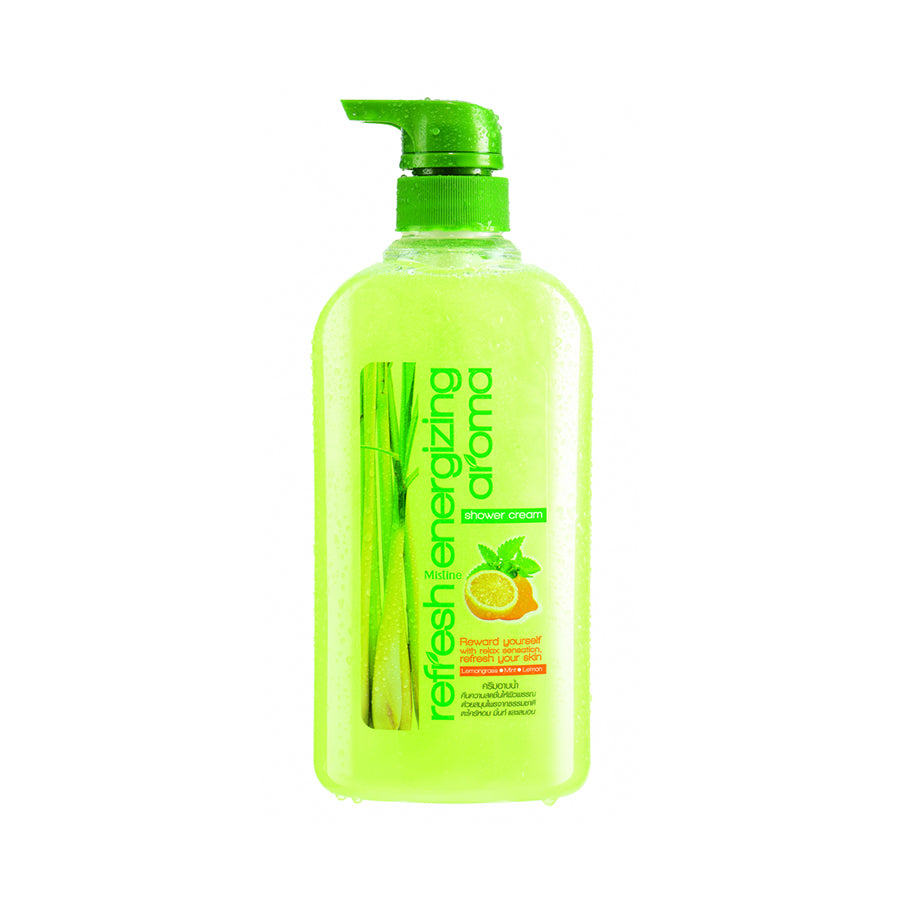 Mistine Refresh Energizing Aroma Shower Cream 500 ml., Освежающий ароматический крем для душа с лемонграссом 500 мл.