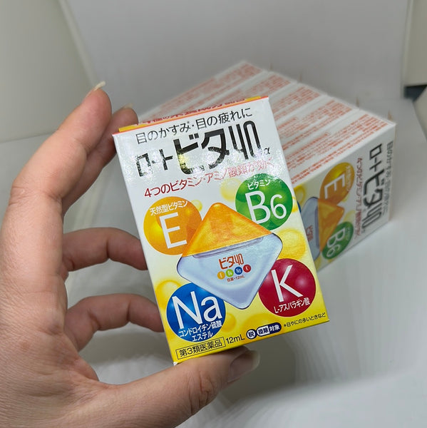 Rohto Vita 40-alfa Eye Drops (YELLOW PACK) Set: 12 ml.*6 pcs., Витаминизированные японские капли для глаз Набор 6 шт. по 12 мл. (желтая упаковка)