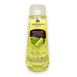 KHAOKHO TALAYPU Leech Lime & Centella Herbal Shampoo 330 ml, Травяной шампунь «Лайм и центелла» против выпадения волос 330 мл