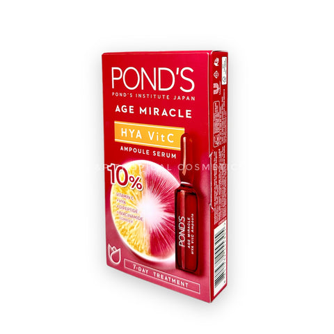 POND'S Age Miracle HYA Vit C Ampoule Serum 1.2g x 7 pcs., Антивозрастная ампульная сыворотка для лица с гиалуроновой кислотой и витамином С 1,2 гр.*7 шт.