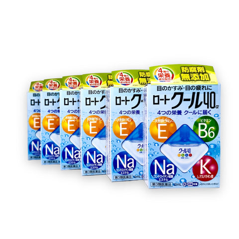 Rohto Eye Drops (BLUE PACK) Set: 12 ml.*6 pcs., Японские капли для глаз Набор: 6 шт. по 12 мл ( голубая упаковка)