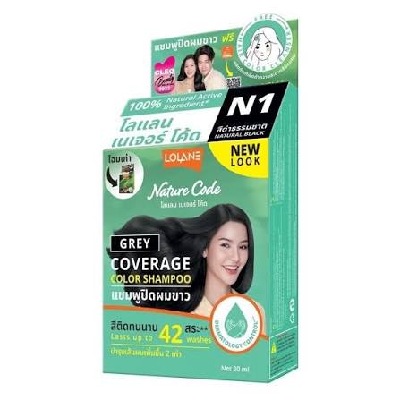 LOLANE Nature Code Color Shampoo 30 ml., Красящий шампунь для волос без аммиака 30 мл.
