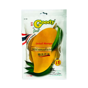 Goody Dried Mango 380 g., Вяленый манго  в фабричной потребительской упаковке 380 гр.