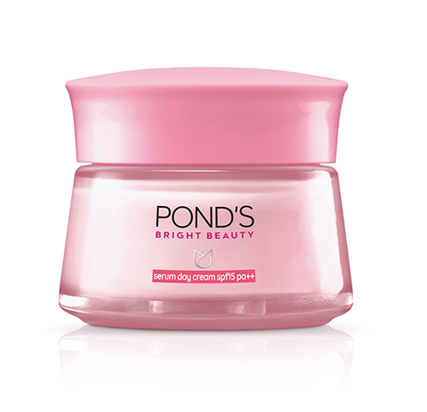 Ponds Bright Beauty Serum Day Cream SPF15 PA++ 45 g., Дневной крем-сыворотка для сияния кожи лица SPF15 PA++ 45 гр.