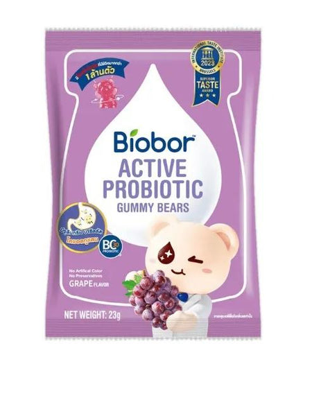 Biobor Active Probiotic Gummy Candy Bears 23 g., Жевательные конфеты в форме медвежат с активными пробиотиками 23 гр.