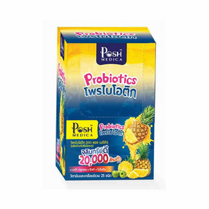 POSH MEDICA Probiotics 18 g.*6 pcs., Комплекс с пробиотиками, витаминами и минералами со вкусом ананаса 18 гр.*6 шт.