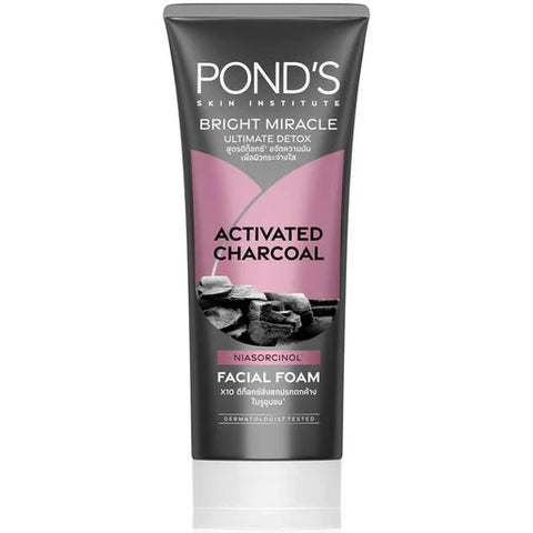 POND’S Pure White Pollution D-TOXX with Activated Charcoal and Japanese Green Tea Facial Foam 50 g., Пенка для умывания с древесным углем и японским зеленым чаем для глубокого очищения кожи 50 гр.