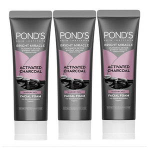 POND’S Pure White Pollution D-TOXX with Activated Charcoal and Japanese Green Tea Facial Foam 15 ml*3 pcs., Пенка для умывания с древесным углем и японским зеленым чаем для глубокого очищения кожи 15 мл*3 шт.