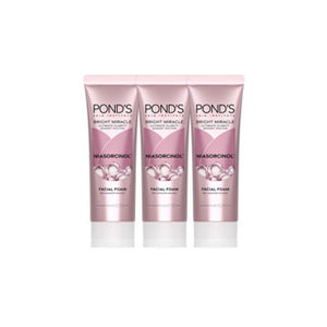 POND'S White Beauty Spot-less Glow Facial Foam 15 ml.*3 pcs., Пенка для умывания с осветляющим кожу эффектом 15 мл.*3 шт.