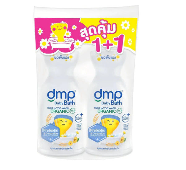 DMP Organic PH 5.5 Hair and Body Baby Bath 480 ml. + 250 ml., Средство для купания детей "С головы до пят" с органическим составом 480 мл. + 250 мл.