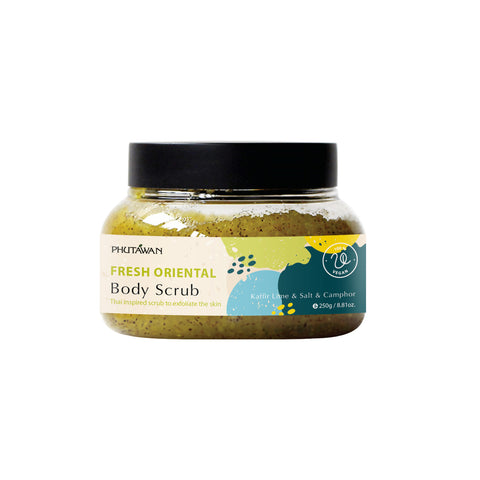 Phutawan Fresh Oriental Body Scrub 250 g., Скраб для тела с каффир-лаймом освежающий 250 гр.