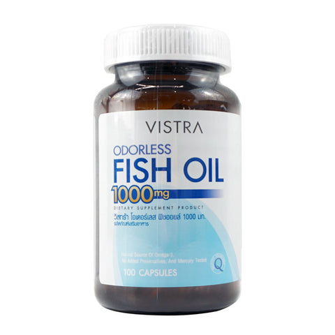 VISTRA Odorless Fish Oil 1000 mg 45 capsules, Рыбий жир без запаха 45 капсул