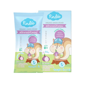 Kindee Organic Onion Sticker (Original Formula) 6 pcs., Пластыри с луковым маслом для детей от заложенности носа (Оригинальная формула) 6 шт.