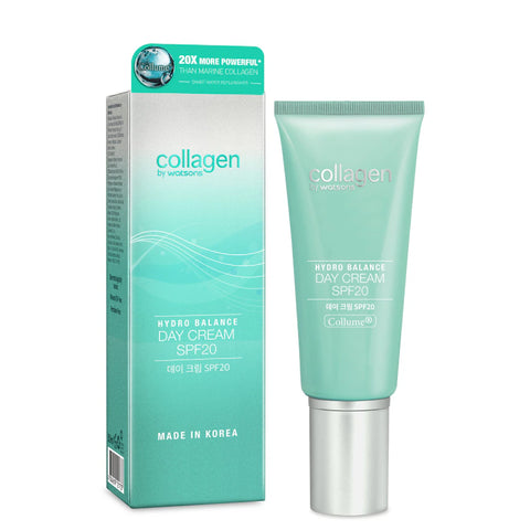 Collagen by Watsons Hydro Balance Day Cream SPF20 50 ml., Увлажняющий крем для лица с коллагеном SPF 20 50 мл.