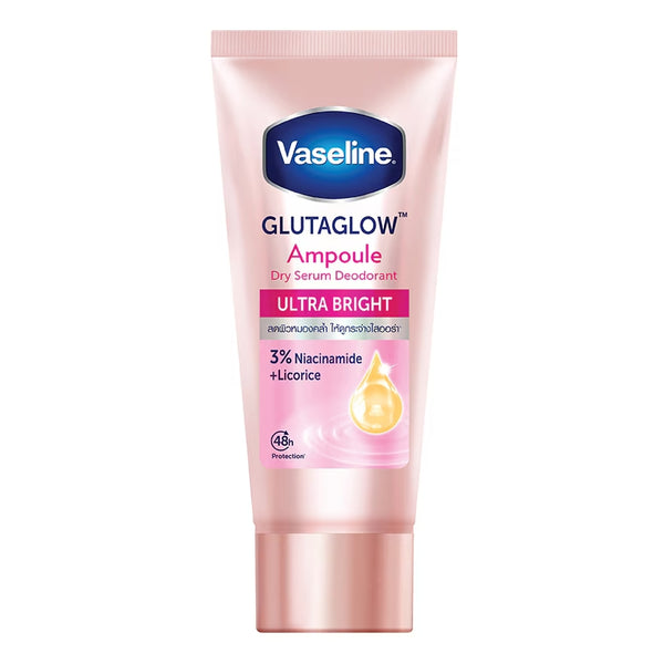 Vaseline Dry Serum Ultra Whitening 45 ml., Кремовый дезодорант с коллагеном и витамином В3 с отбеливающим эффектом 30 мл.