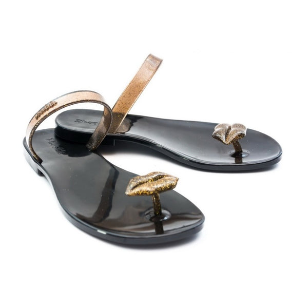 ZHOELALA KISS women's sandals, Сандалии женские "Губки" ZL-KM03 Gold