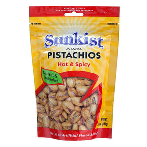 Sunkist Pistachios Hot & Spicy 150 g., Фисташки Горячие & Пряные 150 гр.