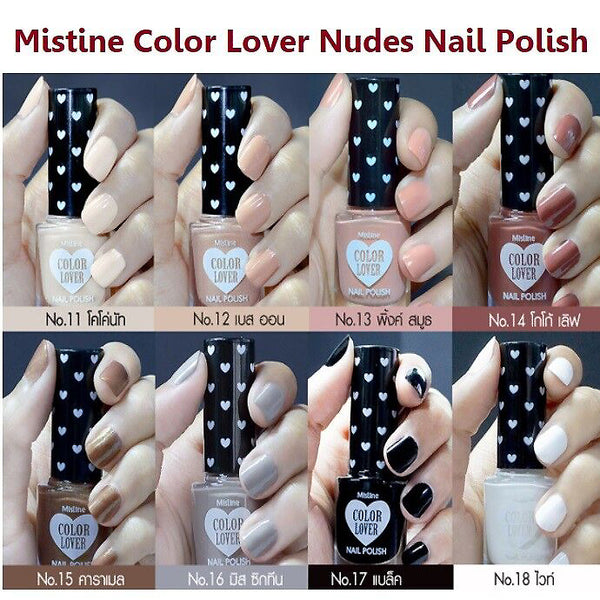Mistine Color Lover Nail Polish 6 ml., Декоративный лак для ногтей "Любитель цвета" 6 мл.