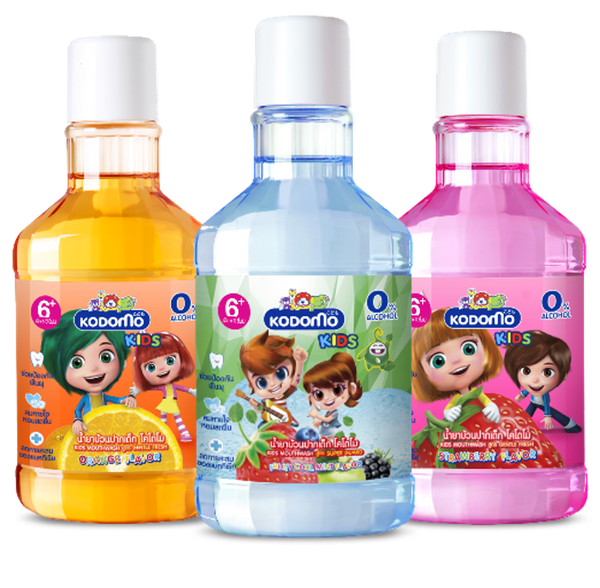 KODOMO Kids Mouthwash Gentle Fresh 250 ml, Ополаскиватель детский для полости рта 250 мл