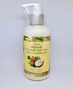 Praileela Organic Сoconut & Aloe vera Conditioner 250 ml., Безсульфатный кондиционер с Кокосом и Алоэ Вера 250 мл.
