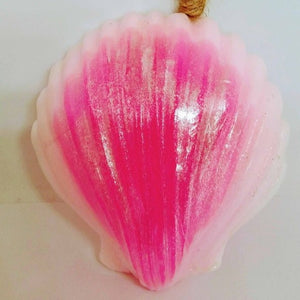 Siam Virgin Pink Seashell Soap 120 g., Тайское ароматное фигурное мыло Розовая ракушка на веревочке 120 гр.