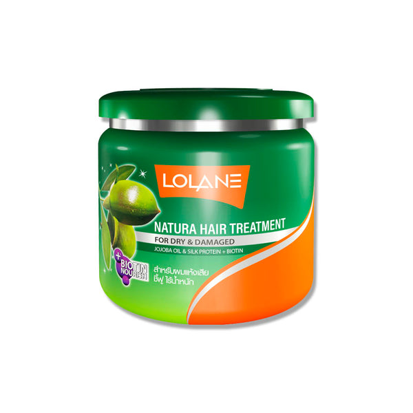 LOLANE Hair treatment for dry & damaged hair + Jojoba oil & Silk protein 250 g., Лечебная маска для сухих волос с маслом жожоба и протеинами шелка 250 гр.