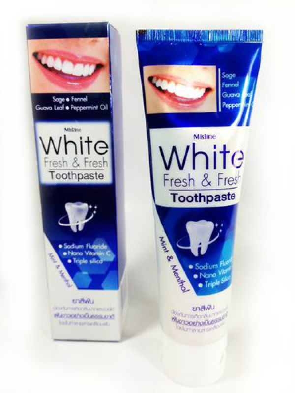 Mistine White Fresh & Fresh Toothpaste 100 g., Отбеливающая и освежающая зубная паста 100 гр.