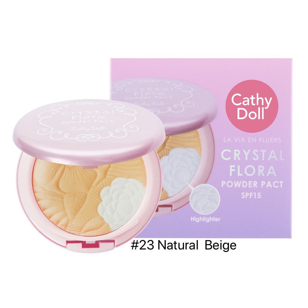 Karmart Cathy Doll La Vie En Fleurs Crystal Flora Powder Pact SPF15 11 g., Компактная пудра для лица "Crystal Flora" 11 гр.