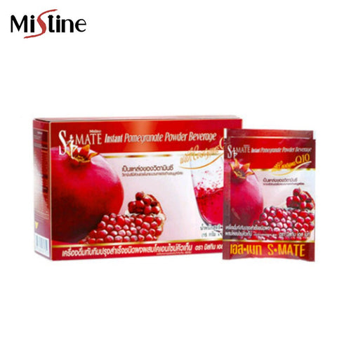 Mistine Slim Mate Instant Pomegranate Powder Beverage with Coenzyme Q10 10 pcs.*15 g., Напиток для похудения "Гранат + коэнзим Q10" 10 пак.*15 гр.