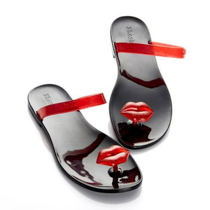 ZHOELALA KISS women's sandals, Сандалии женские "Губки" ZL-KM04 Red
