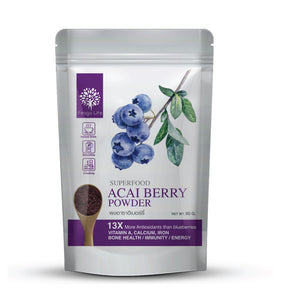 Feaga Life Dietary Supplement Acai Berry (Freeze-Dried) Powder 80 g., Органический порошок ягод асаи улучшения зрения 80 гр.