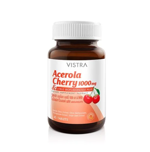 VISTRA Acerola Cherry 1000 mg & Citrus Bioflavonoids Plus 20 Tablets Пищевая добавка с вишней ацеролой 20 табл.