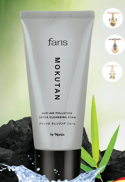 Faris Mokutan Anti Air Pollution Detox Cleansing Foam 85 g., Пенка для глубокого очищения кожи лица с защитой от загрязнений 85 гр.
