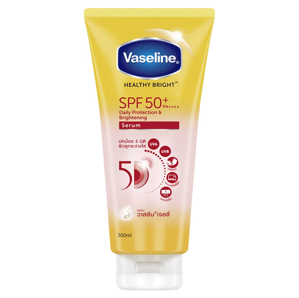 Vaseline Healthy Bright Daily Protection Brightening Serum SPF50+ PA++++ 170 ml., Дневная солнцезащитная осветляющая сыворотка "Здоровое сияние" SPF50+ PA++++ 170 мл.