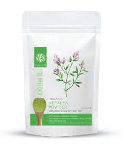 Feaga Life Dietary Supplement Organic Alfalfa Powder 200 g., Органический порошок люцерны для снижения риска развития заболеваний сердечно-сосудистой и эндокринной систем 200 гр.