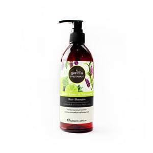 Phutawan Kaff ir Lime & Lavender Hair Shampoo 320 ml., Органический шампунь для волос каффирский лайм + лаванда 320 мл.