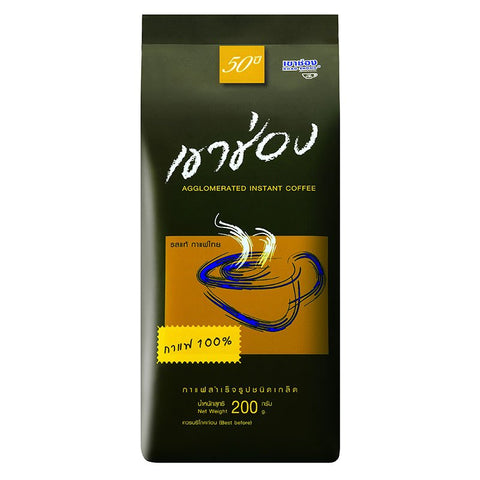 Khao Shong Coffee Agglomerated Instant Coffee Formula 1 (100% Coffee) 100 g., Растворимый тайский гранулированный кофе 100 гр.