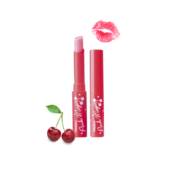 Mistine Pink Magic Lip plus Vitamin C&E Cherry 1,5 g., Бальзам для губ Pink Magic с оттенком, витаминами С и Е и ароматом вишни 1,5 гр.