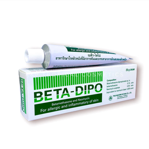THAI NAKORN PATANA Beta-Dipo Betamethasone and Neomycin 25 g., Крем от кожных аллергических реакций, дерматита, экземы, псориаза 25 гр.