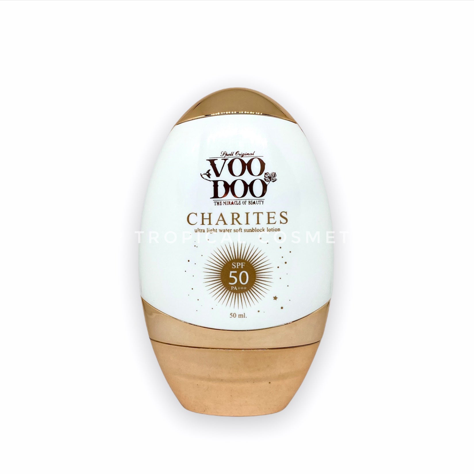 Voodoo Charites Ultra Light Water Soft Sunblock Lotion 50 ml, Ультралегкое молочко для лица с фактором защиты SPF 50 PA+++ 50 мл