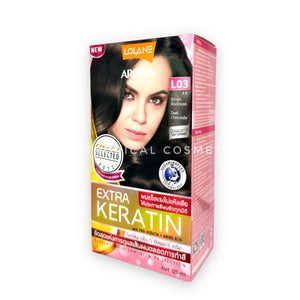 LOLANE Aroma Color Cream Extra Keratin 125 ml, Крем-краска для волос с кератином 125 мл