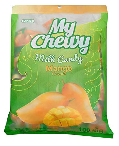 Prairie My Chewy Chewy Milk Candy Mango Flavor 360 g., Тайские жевательные конфеты "Манго + сливки" 360 гр.
