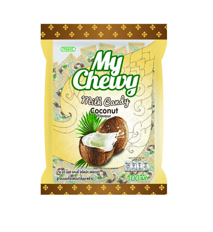 Prairie My Chewy Chewy Milk Candy Coconut Flavor 360 g., Тайские жевательные конфеты "Кокос + сливки" 360 гр.