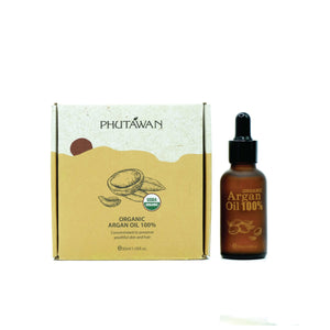 Phutawan 100% Organic Argan Oil 30 ml., Натуральное 100% Аргановое масло 30 мл.