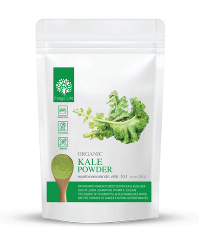 Feaga Life Dietary Supplement Organic Kale Powder 200 g., Органический порошок капусты Кале для восстановления кожи и укрепления костей 200 гр.