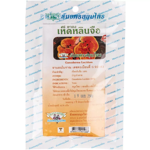 Thanyaporn Herbs Ganoderma Lucidum Tea 20 sachets x 1.5 g., Травяной чай из грибов Линчжи 20 пак.*1,5 гр.